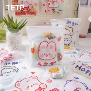 TETP 50Pcs Mini Zipper Bags Home Pictures Headdress Candy Chocolate Packaging DIY Necklace Earring Ring Gift Decoration Favors